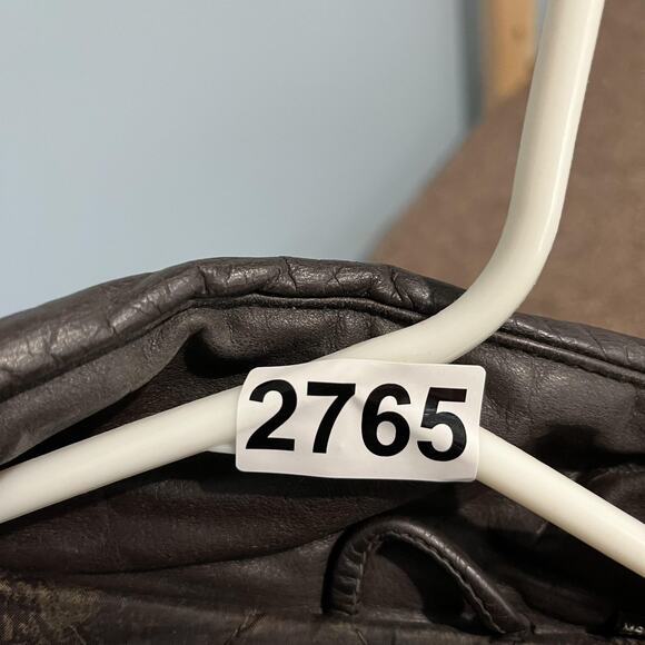 Members Only Jacket Mens XL Brown Leather‎ Bomber Quilted Lined Zip Snap Collar - Picture 13 of 13